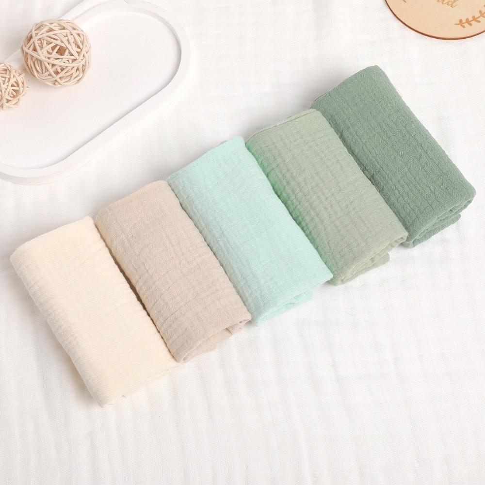 Absorbent Baby Cotton Washcloth 4-Layer Pure Cotton Newborn Burp Cloth New Square Towels