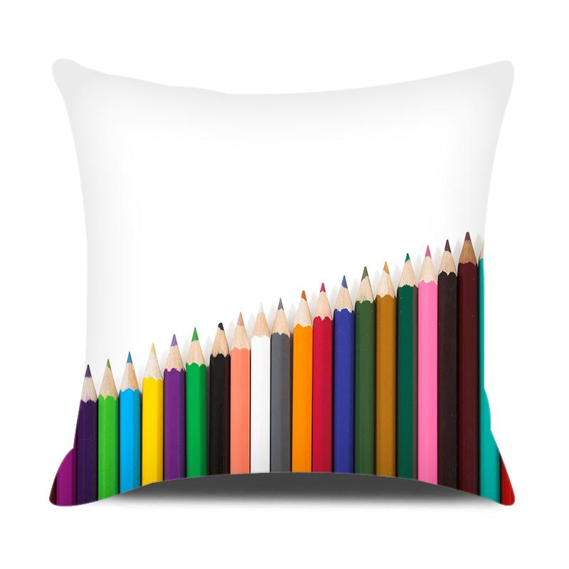 Наволочка в клетку с геометрическим полосатым принтом, красочная наволочка для дома, дивана, украшения автомобиля, чехол для подушки из персиковой кожи