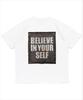 Графическая футболка Keobeolaijeu Believe In Yourself (белый)