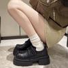 Туфли на плоской подошве, туфли на платформе, женская весенняя новая повседневная обувь 2024 года, дизайнерская модная брендовая обувь для прогулок из кожи