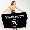 Aphex Twin Пляжное полотенце Цветные банные полотенца Для девочки Микрофибра Быстросохнущие На заказ Без песка Пляж Йога Спа Тренажерный зал Бассейн