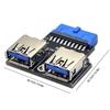 Адаптер-переходник для материнской платы 19 Pin на двойной USB 3.0 Type-A и Type-C, гнездо для WIN XP/7/8/LINUX/
