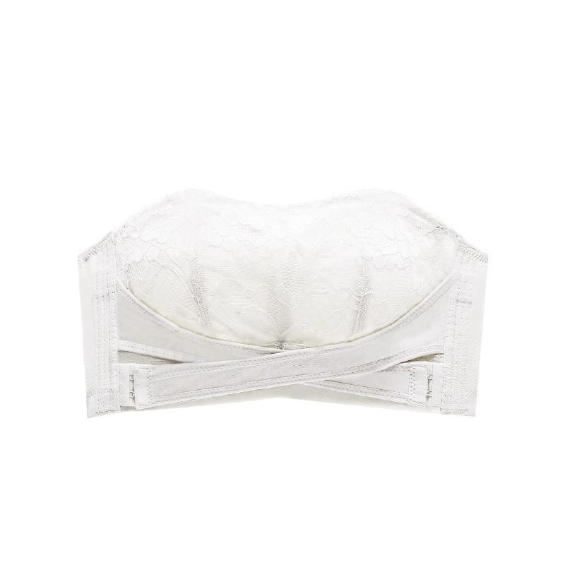 Большой размер Бюстгальтер без бретелек Топ-труба Женское сексуальное кружевное нижнее белье Бесшовные беспроводные бюстгальтеры Нескользящий Без подкладки Бюстгальтер Сексуальное женское нижнее белье