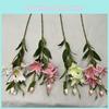 Artificial Lily Silk Floral Arrangement Wedding Home Styling Prop Photography