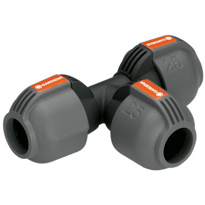 Gardena T 25Mm 2771 T-Piece For Sprinklersystem Mounting Pipe
