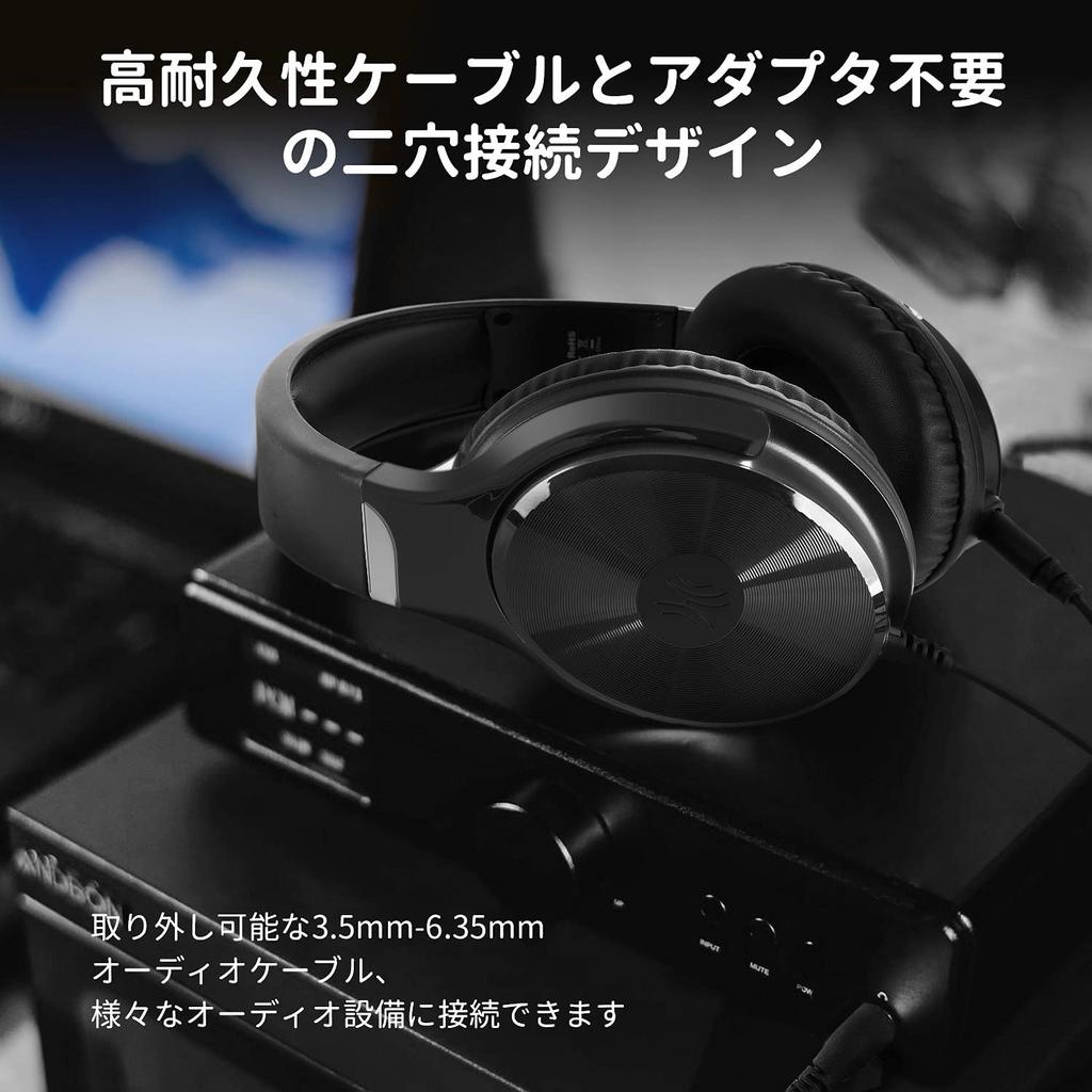 Проводные Hi-Fi наушники OneOdio с 50-мм съемными динамиками для мониторинга инструментов и фильмов, наушники для и подкастов с высоким разрешением, накладные с микрофоном,