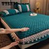 Кристаллический бархатный утолщенный стеганый наматрасник King Queen, стеганая кровать, простыня, антибактериальная простыня (с наволочкой)
