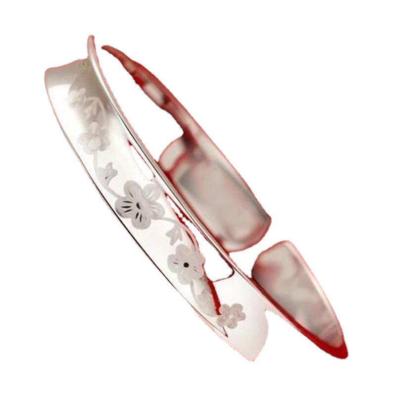 Flower Love Opening Bracelet with Silver Plated Women's 2016 New Product