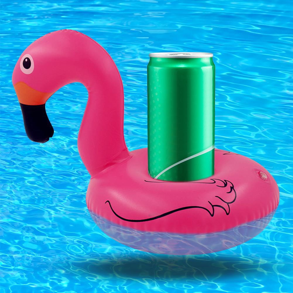 Inflatable Cup Holder PVC Swan Beverage Glass Holder Portable Water Inflatable Coasters for Holiday Birthday Party