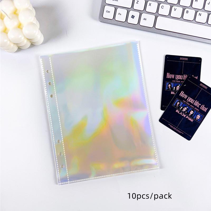 MINKYS A5 A6 Zipper Binder Kpop Photocard Collect Book Photo Cards Organizer Notebook With 10PCS Sleeves School Stationery