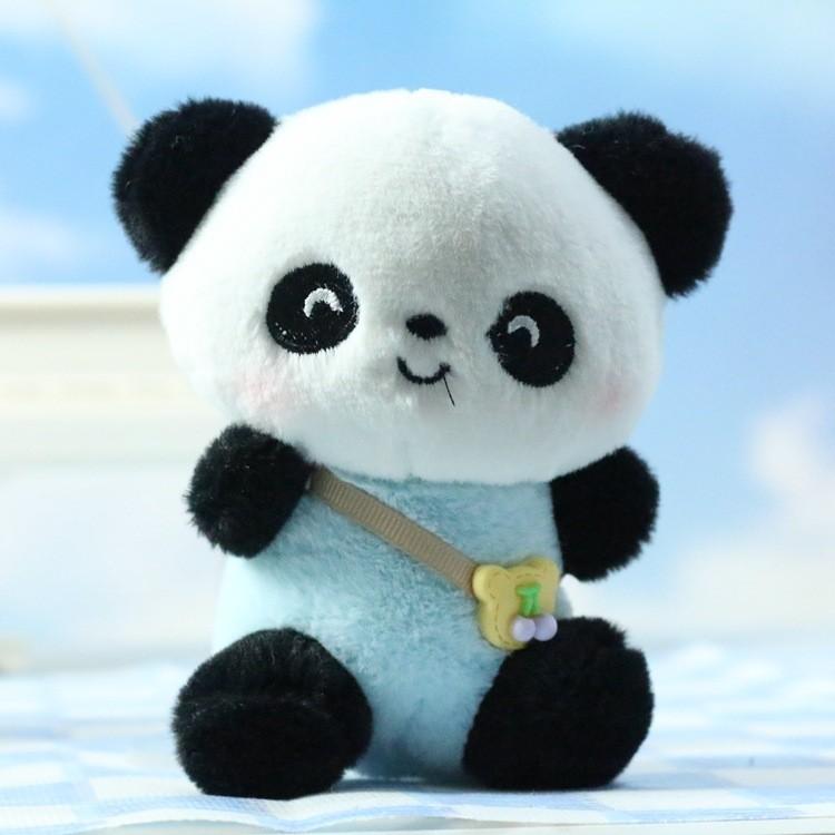 Soft And Cuddly Cartoon Panda Plush Toy Keychain Creative Bag Accessory For Kids