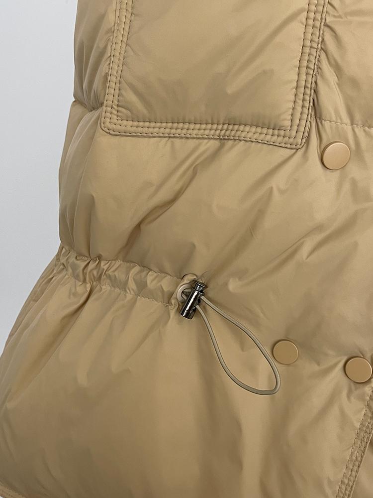 OFTBUY 2024 зимнее белое утиное пуховое женское пальто, толстый теплый свободный жилет, повседневные короткие куртки без рукавов, элегантные офисные женские пальто