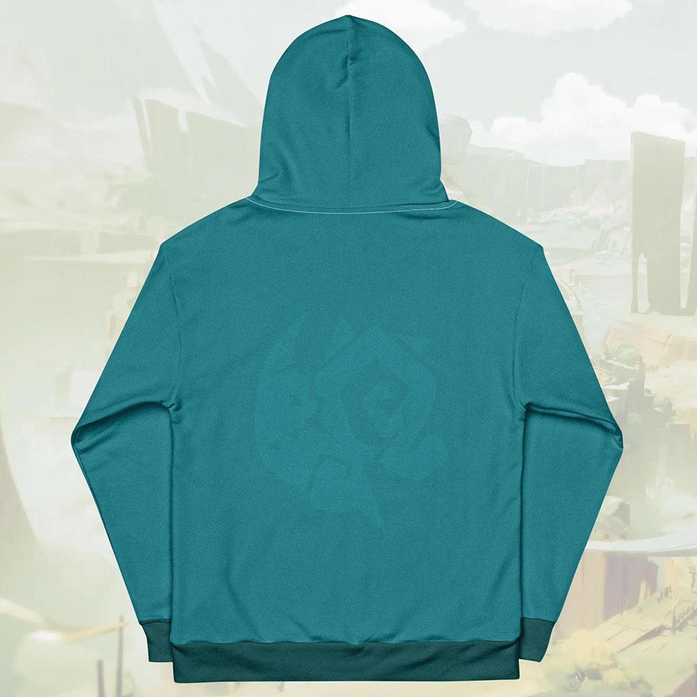 Косплей-толстовка с 3D-принтом на тему Кинича Игра Genshin Impact Свитшоты Флис Длинный рукав Мужские/Женские Пуловеры Графическая толстовка