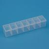 Tablet Boxes 7 Compartments Storage Open Buckle Design Visible Pill Organizers for Office