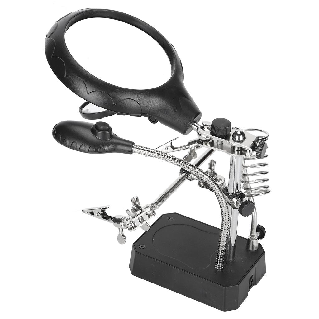 Вспомогательный зажим для лупы, регулируемая настольная подставка, крепежная скоба, держатель лампы, монтажный инструмент