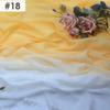 100D Chiffon Fabric Gradient Color Organza Tulle Fabric For Diy Ancient Style Hanfu Dress Stage Dance Costume  Drape Decor Craft