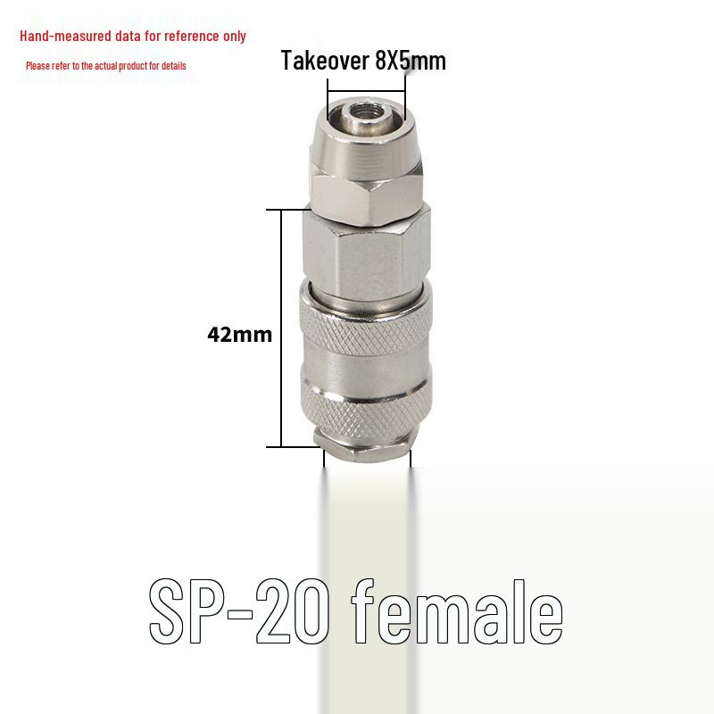 SP20 Европейский самоблокирующийся пневматический быстроразъем - Немецкий и американский стиль, тройной соединитель для воздушного шланга