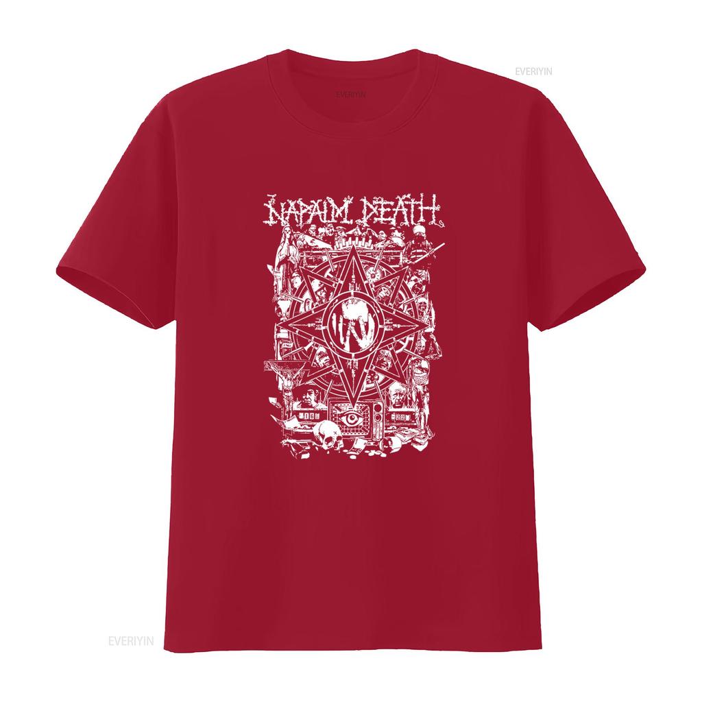 Футболка с концерта Napalm Death Дизайн Grind Scum Black Metal с элементами Carcass Cannibal Corpse винтажная Постиранная Растянутая