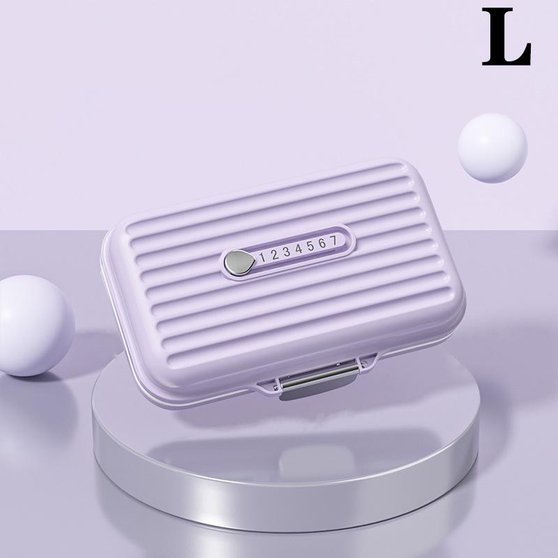 7-Day Pill Organizer - Portable Travel Pill Box with Daily Compartments for Medication/Vitamins