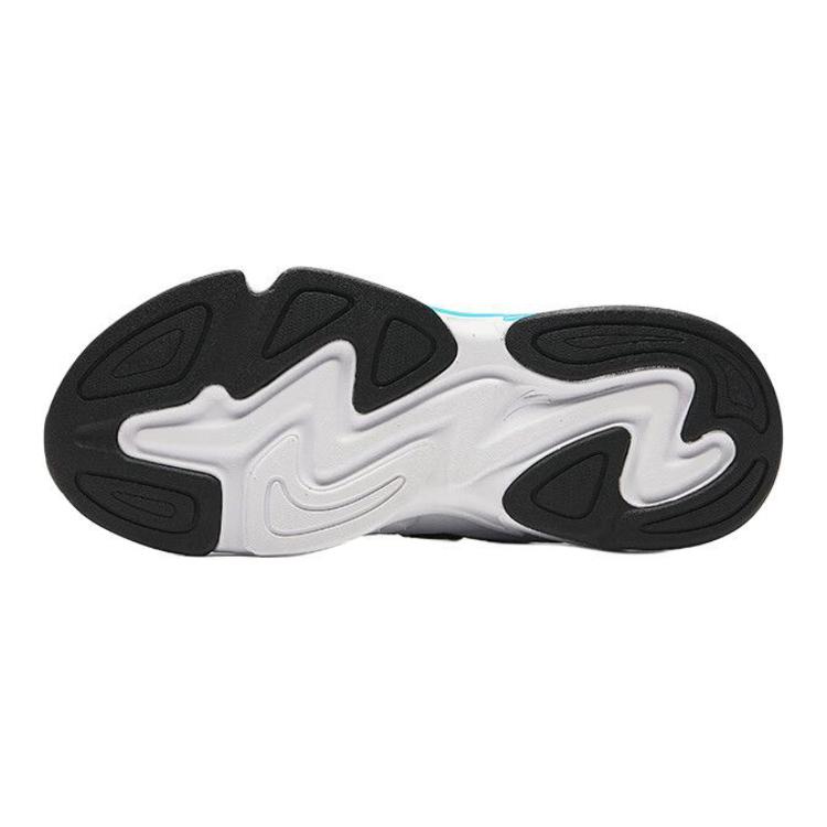 Anta Kids Synthetic Leather Fabric Trendy Casual Non-Slip Durable Low-Top Running Shoes Kids Sneakers Black White Blue 312438805-5