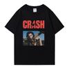 2025 Горячий Новый Charli XCX CRASH Футболка с круглым вырезом Оверсайз Летние Футболки с коротким рукавом Унисекс Женские 100% Хлопок Большие Размеры Топы