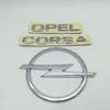 1pcs 3D ABS opel CORSA Car letter Hood Front Bonnet Grill Rear Trunk Emblem Badge Sticker Decal Styling accessories