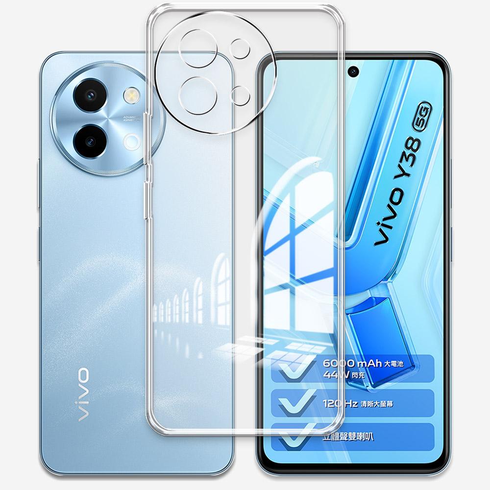 For Vivo Y38 5G Case Clear Silicone Soft Phone Case For Vivo Y18 /Vivo Y18E Clear Protect Coque on VivoY38 Y 18 Y18E New Fundas