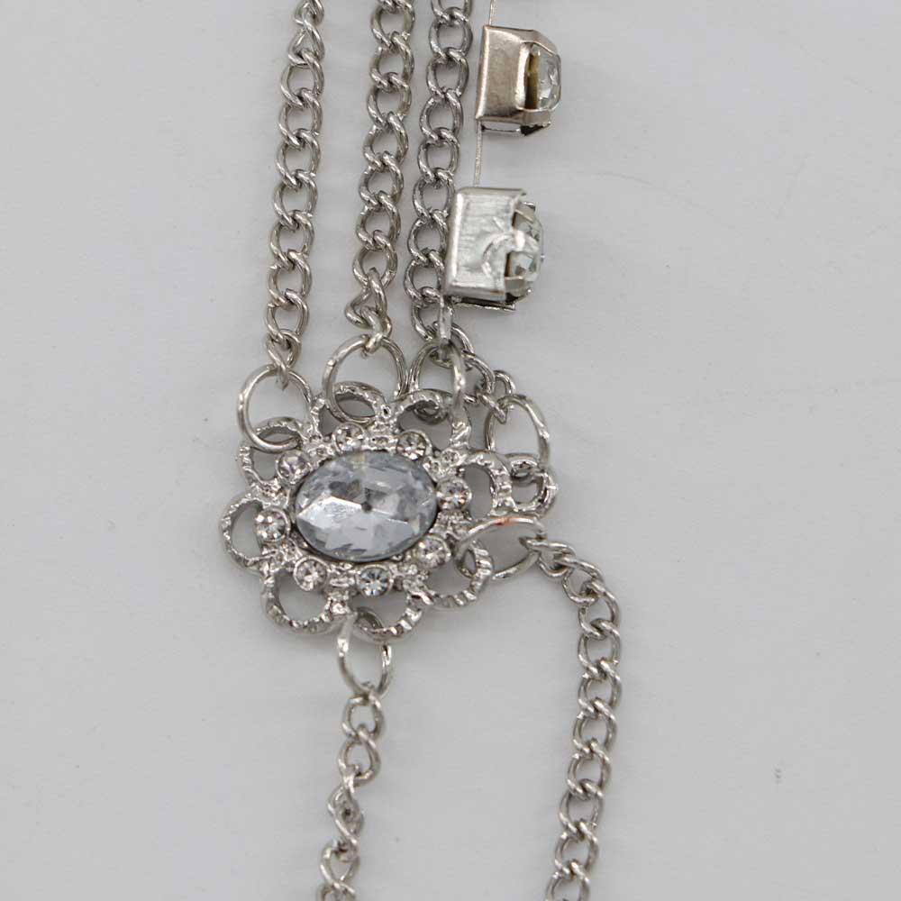 Bohemian Crystal Bridal Headband Rhinestone Headwear Tassel Hair Chain Forehead Pendant Headdress