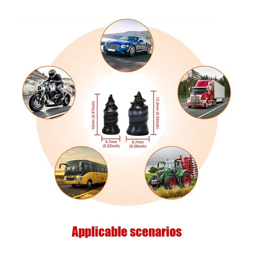 21-10PCS Tire Repair Nail Self-Tapping Screw Plastic Nail Soft Rubber Screw Suitable For Car Motorcycle Tire Puncture Repair