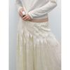 Za2025 Summer New Women Clothes Versatile Drape Elegant Mid-Length Pleated Skirt 05299584 250