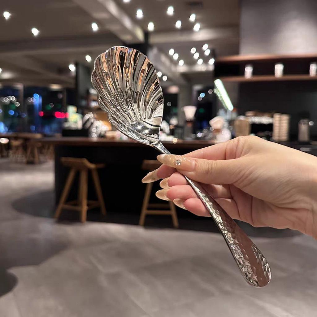 Многофункциональная ложка-ракушка, сервировочная ложка, простая в уходе, суповая ложка, кулинарная ложка, простая в использовании для профессионального использования