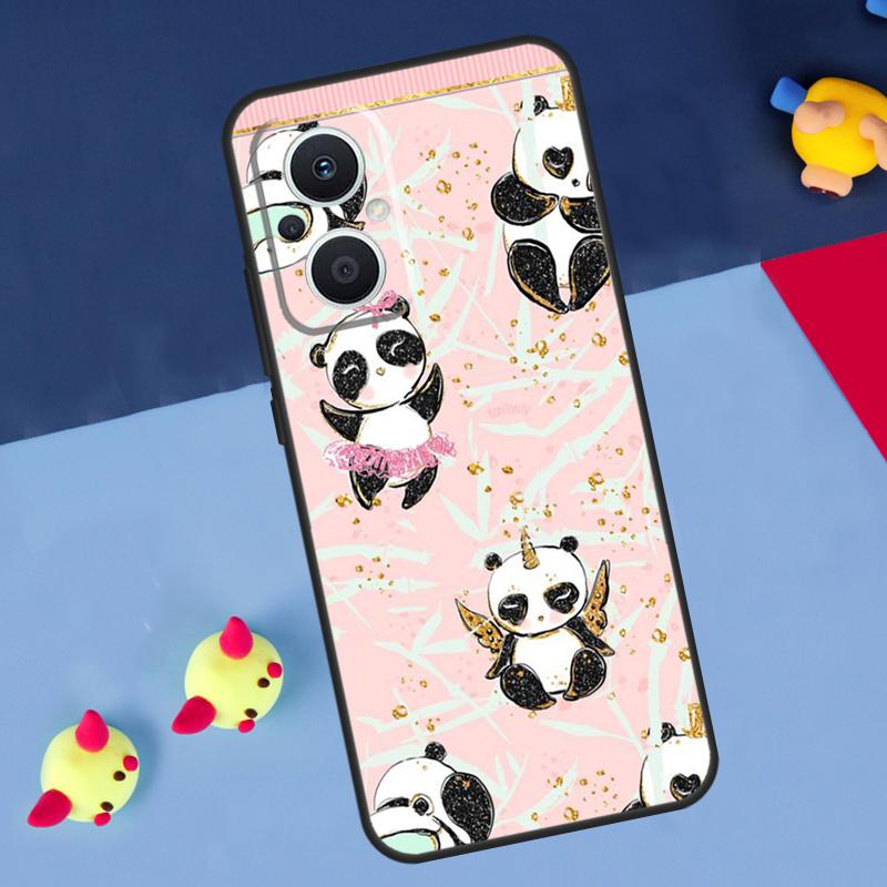 Милая панда Для OPPO Reno 14 13 12 11 10 Pro 11F 12F 13F 14F 7 8 Lite 8T OPPO Find X9 X5 X6 X8 Pro Чехол