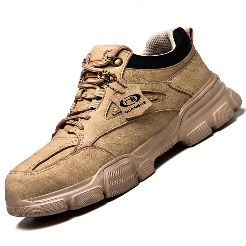 Lightweight Safety Shoes Boots Work Sneakers Steel Toe Shoes Indestructible Protection Shoes Men Puncture-Proof Work Shoes 2024