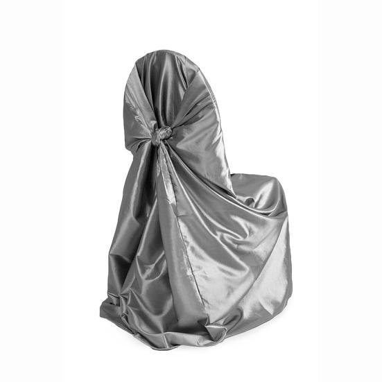 Чехол на стул пыленепроницаемый съемный атласный чехол с юбкой на спине, защитный чехол на стул с завязками, принадлежности для вечеринок и мероприятий