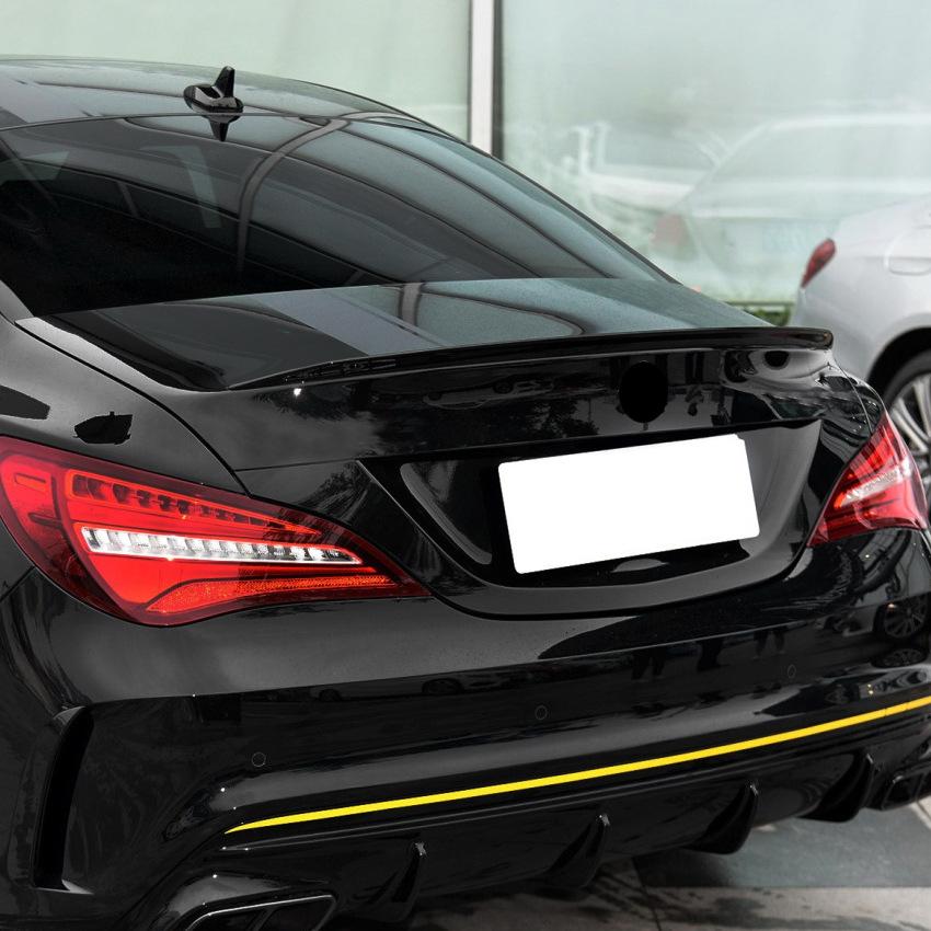 Заднее спойлер-крыло на багажник для Mercedes Benz CLA-Class C117 CLA180 CLA200 2013-2019 Глянцево-черное заднее спойлер-крыло на крышу