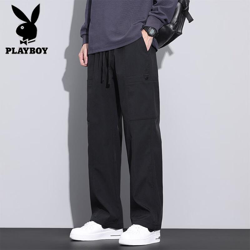 PLAYBOY Мужские брюки карго прямого кроя свободного покроя