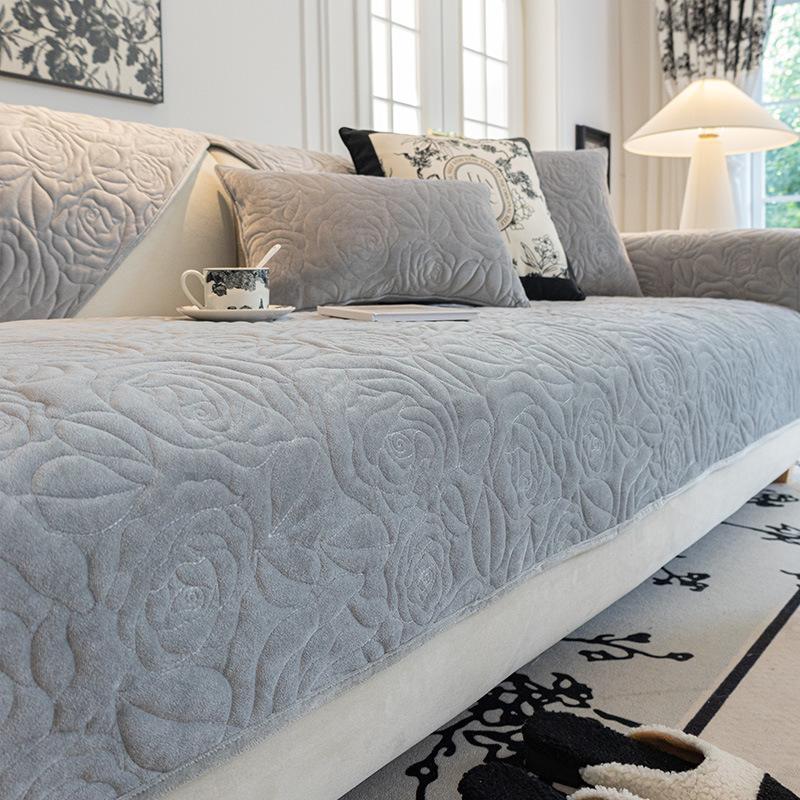 Осенне-зимняя подушка для дивана, высококачественные нескользящие подушки для сиденья, утолщенный флисовый чехол для дивана, ткань