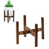 Adjustable Plant Stand Plants Stands for 8-12 Inch Pots Stable Plant Holder Wood Indoor Flower Holder