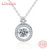 Lindon S925 из стерлингового серебра с муассанитом, роскошное индивидуальное ожерелье с подвеской, женское классическое ожерелье Tide Sugar, полное дикой цепочки на ключицы