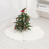 Christmas Tree Skirts Round Plush Xmas Trees Base Cover Carpet Mat Ornaments for Home New Year Party Decoration
