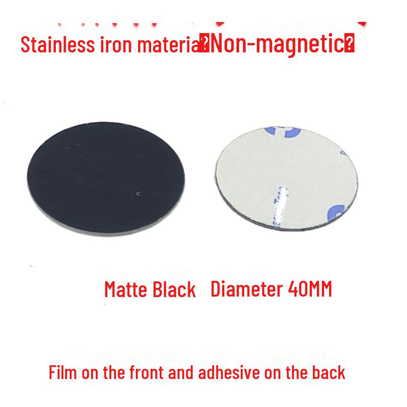 Magnetic Patch Phone Holder: Round & Rectangular Black Magnetic Patches with Adhesive Backing.