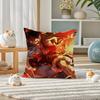 One Piece Whitebeard Pirates Anime Plush Pillow Cover Soft Short Plush Cushion Cover For Sofa Bedroom Home Decor Gift Decoration