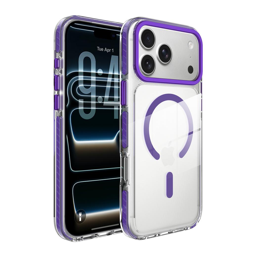 Применимо к iPhone18ProMax двухцветный чехол для мобильного телефона 2-в-1 Apple 17 противоударный 16 прозрачный защитный чехол