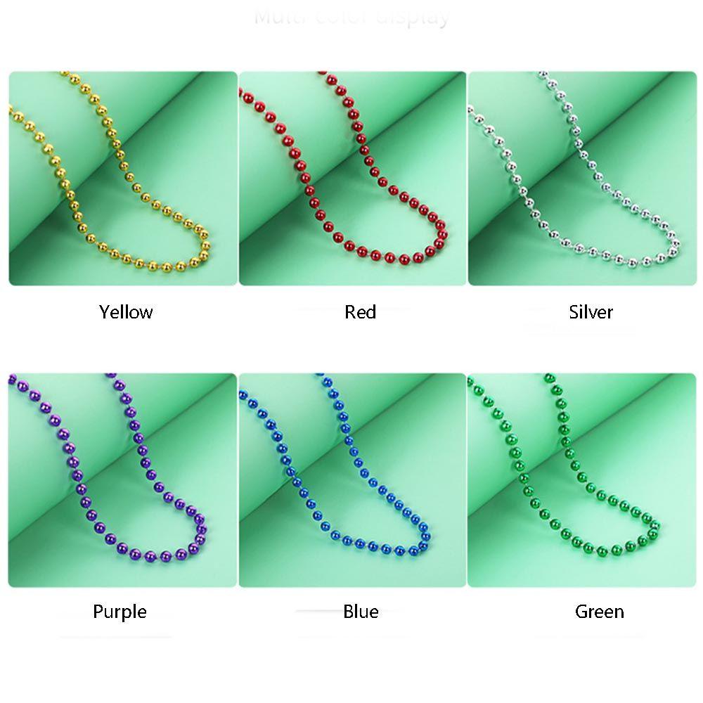 Masquerade Beaded Necklace St. Patrick's Day Independence Day Mardi Gras Beads Mardi Gras Party