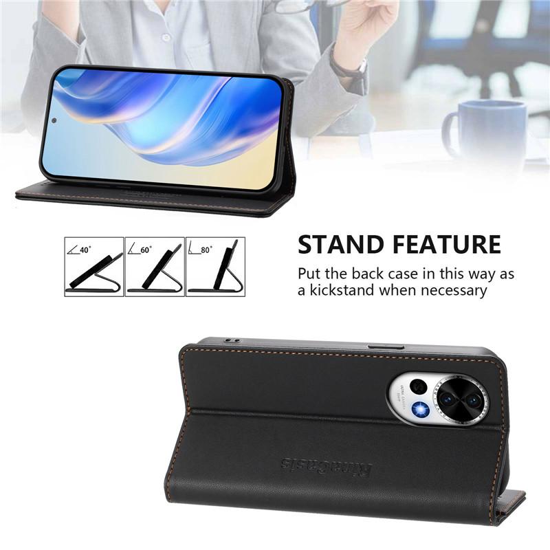 Роскошный антивор бумажник флип-чехол для телефона Huawei Nova 13 Pro Y70 Plus Y90 12 12S 12i 4G кожаные чехлы магнит твердый чехол