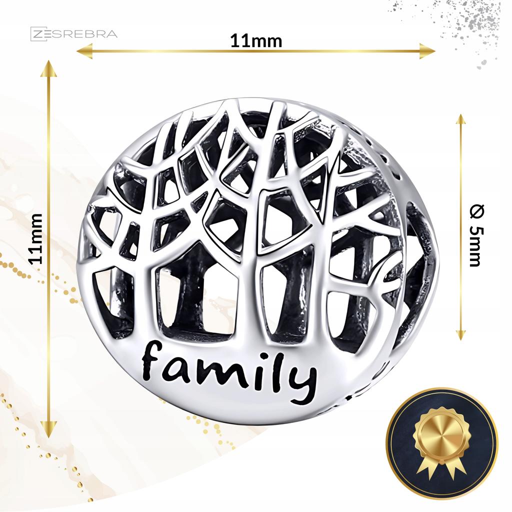 Charms Family Family Pr 925 Bead S925 Pendant Tree