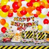 Orange Balloons Garland Red Yellow Balloon Arch Kit Firefighter Theme Birthday Party Firefighter Fire Truck Wedding Decoration