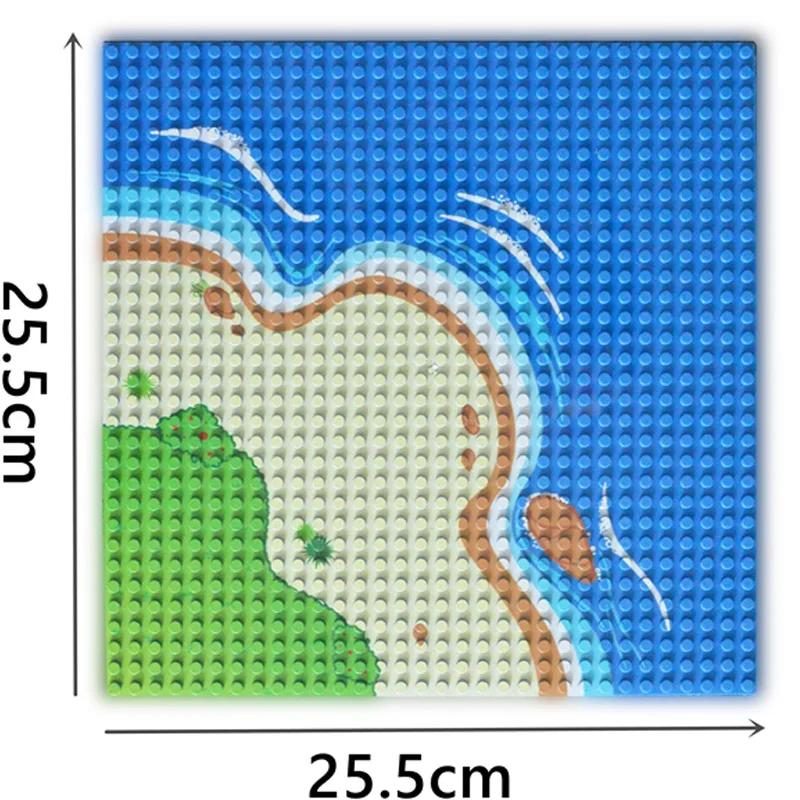 City Classic 32x32 32x16 16x16 Точек Базовая Пластина Дорожная Пластина Прямая Изогнутая Река Базовая Пластина Строительный Блок Фигурки Строительные Блоки