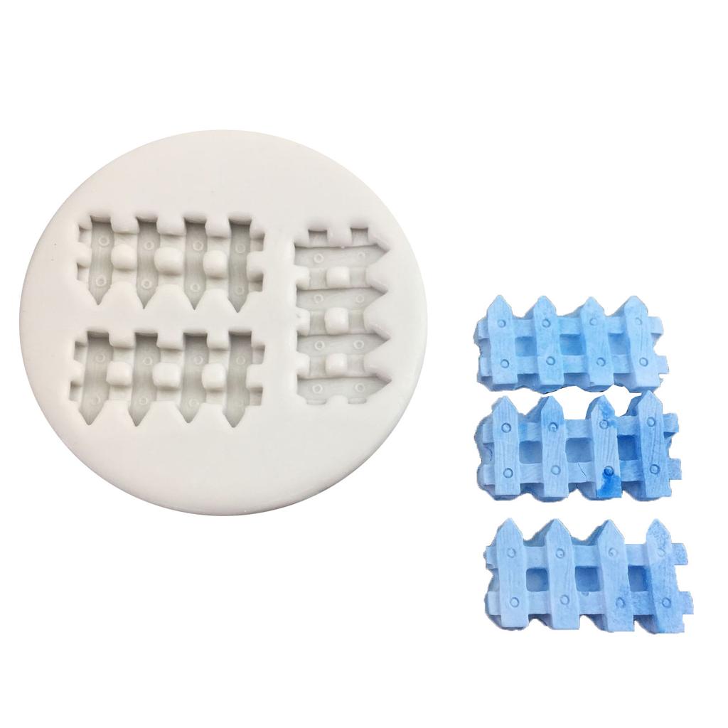 3D сердце цветок забор силиконовая гибкая пищевая форма глина смола керамика конфеты помадка конфеты шоколадное мыло формы