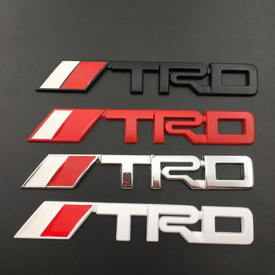 Металлическая 3D наклейка на автомобиль Эмблема с логотипом Toyota TRD Декали Украшение для Toyota C-HR Camry TRD Crown GR Yaris RAV4 Mirai Prius